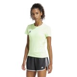 Γυναικεία Κοντομάνικη Μπλούζα για Τρέξιμο Λαχανί - adidas Performance Adizero Essentials
