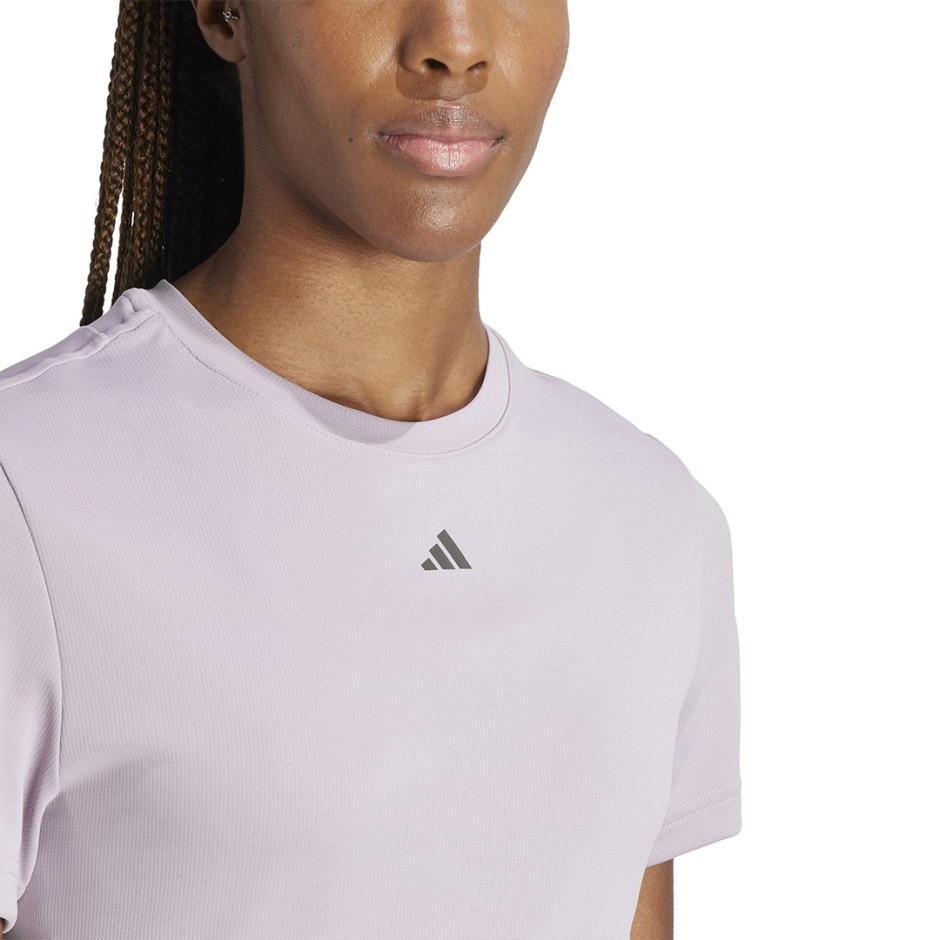 adidas Performance Designed For Training HEAT.RDY HIIT Μωβ - Γυναικεία Κοντομάνικη Μπλούζα Προπόνησης