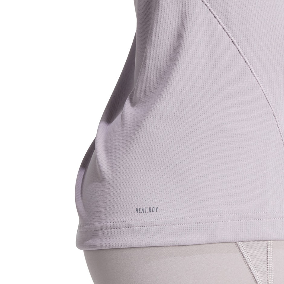 adidas Performance Designed For Training HEAT.RDY HIIT Μωβ - Γυναικεία Κοντομάνικη Μπλούζα Προπόνησης