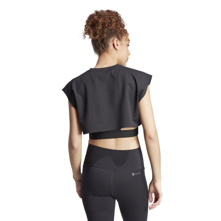 adidas Performance Power Aeroready Μαύρο - Γυναικεία Αμάνικη Μπλούζα Προπόνησης