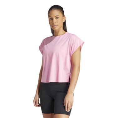 Γυναικεία Κοντομάνικη Μπλούζα Ροζ - adidas Performance Studio