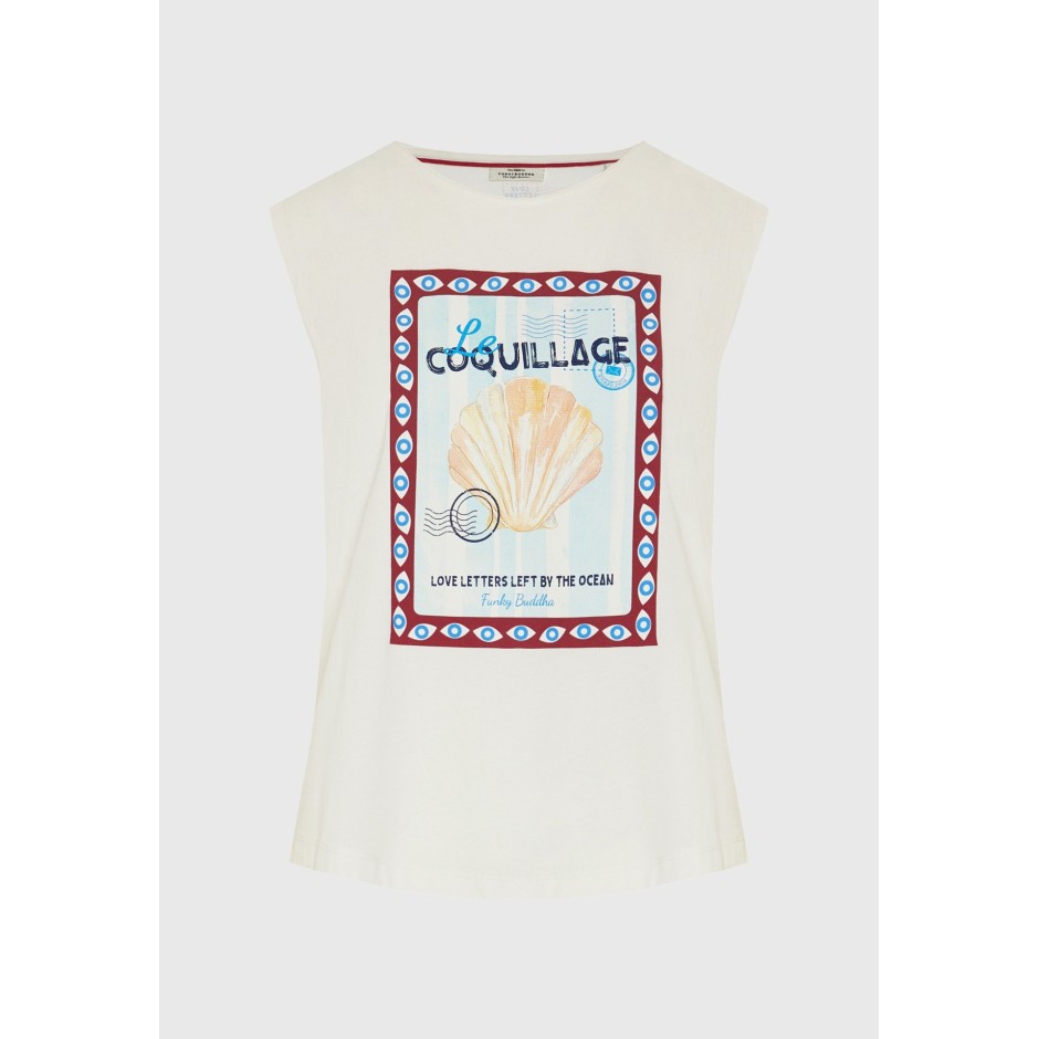 FUNKY BUDDHA  FBL013-140-04-OFF WHITE Εκρού