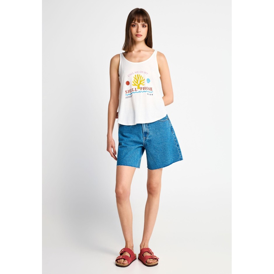 FUNKY BUDDHA  FBL013-145-04-OFF WHITE Εκρού