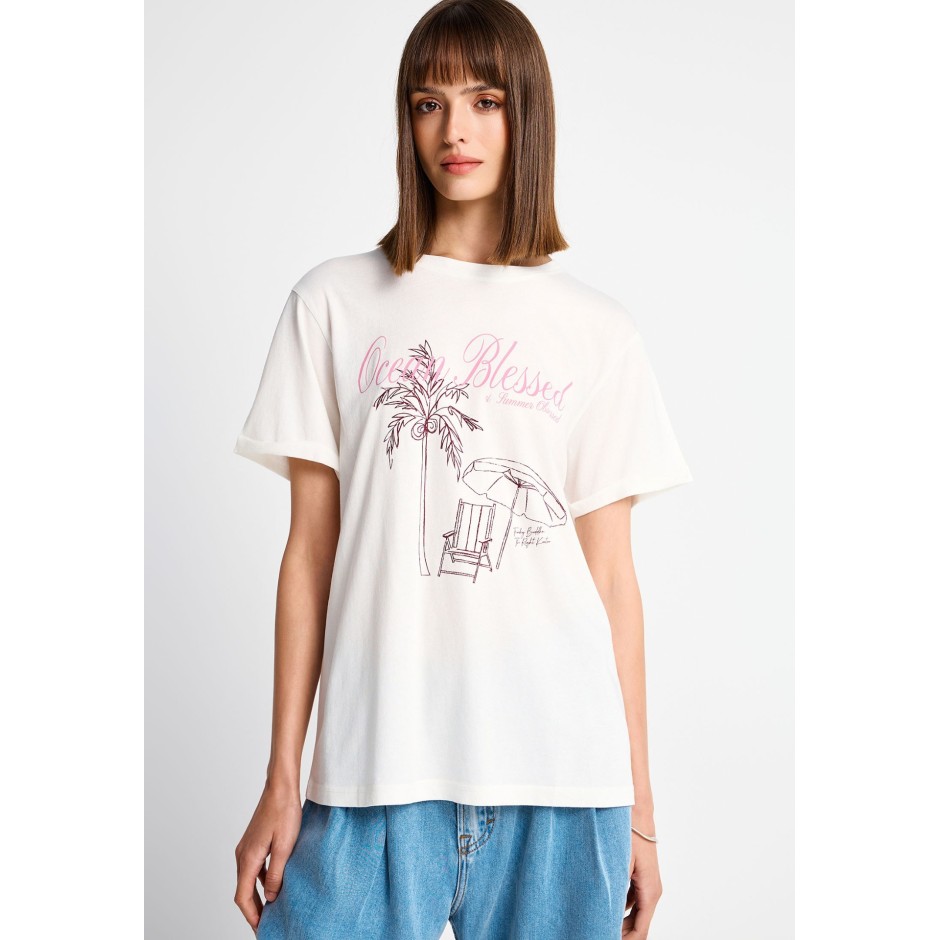 FUNKY BUDDHA  FBL013-142-04-OFF WHITE Εκρού