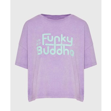 Γυναικεία Κοντομάνικη Μπλούζα Μωβ - Funky Buddha