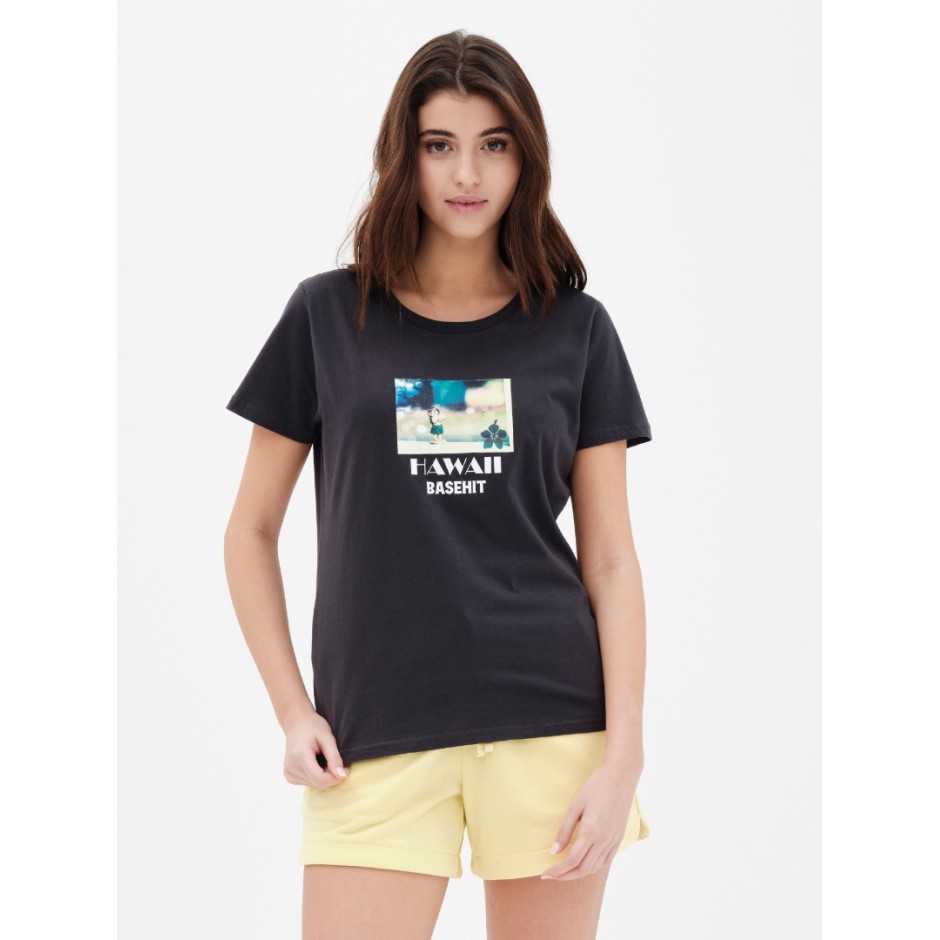 BASEHIT 221.BW33.74-OFF BLACK Black
