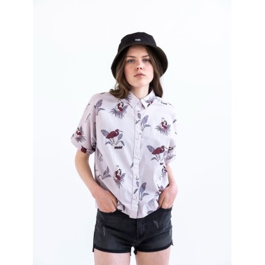 BASEHIT WOMEN'S S/S SHIRT 201.BW61.10-PR 187 ROSE Pink