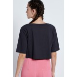 BODYTALK BDTKCL W CROP TOP 1212-907220-00503 Coal Image 0
