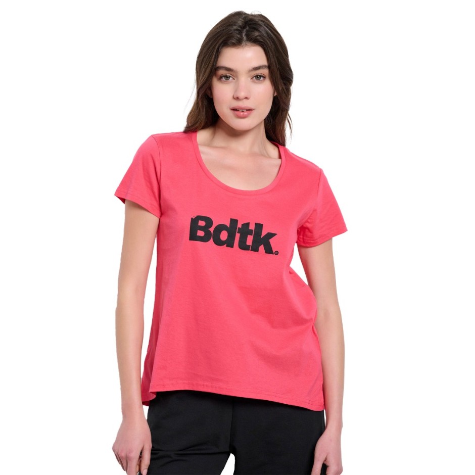 Γυναικεία Κοντομάνικη Μπλούζα Κόκκινη - Bodytalk