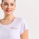 Γυναικεία Κοντομάνικη Μπλούζα Λευκή - Bodytalk Εικόνα 1