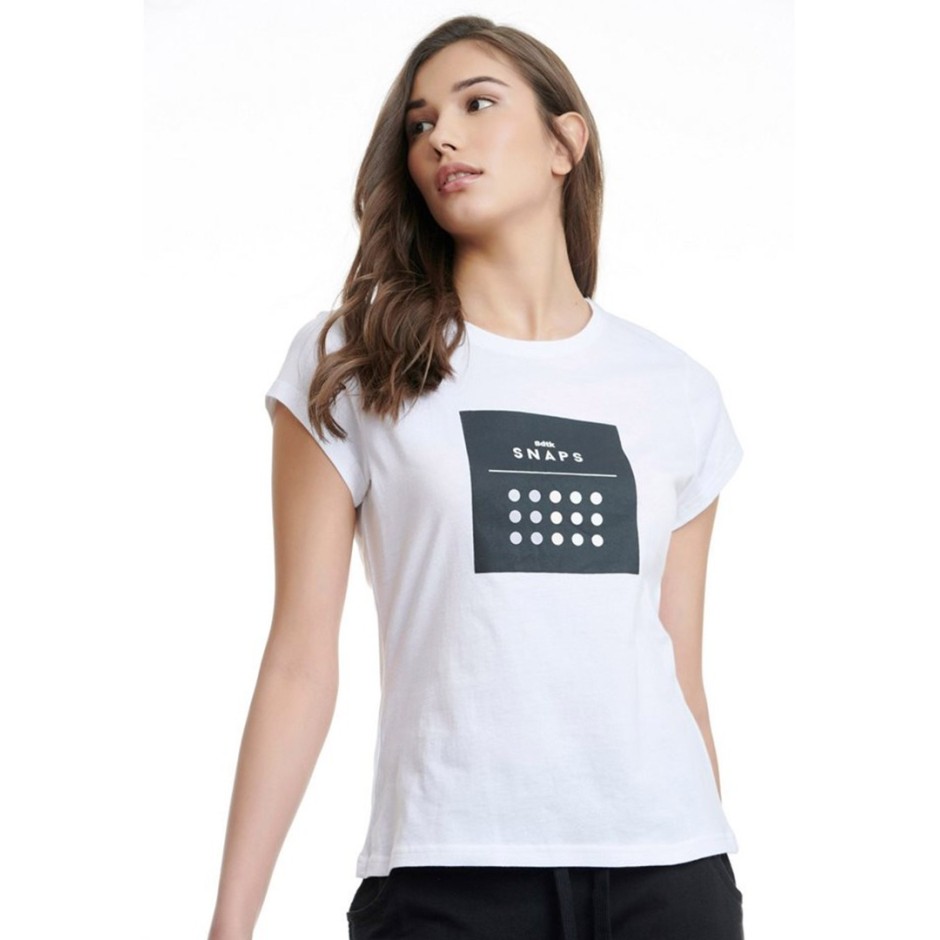 BODYTALK BDTKW SLIM TSHIRT 1211-907328-00200 Λευκό