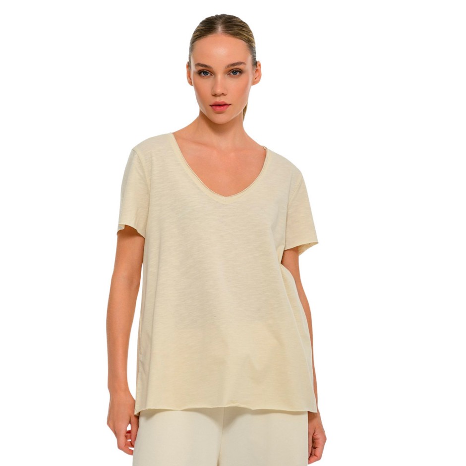 BODYTALK FLOW CROP TOP 1261-907528-00214 Εκρού