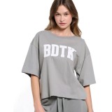 BODYTALK T-SHIRT LOOSE 1241-904828-00209 Κhaki Image 