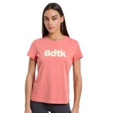 Γυναικεία Κοντομάνικη Μπλούζα Πορτοκαλί - Bodytalk Εικόνα 