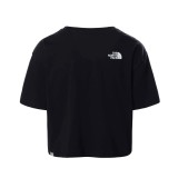 The North Face S/S Cropped Easy Μαύρο - Γυναικεία Κοντομάνικη Μπλούζα