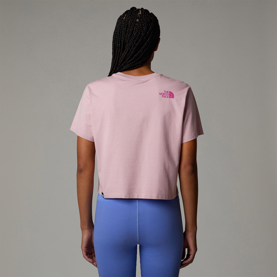 THE NORTH FACE EASY RELAXED CROPPED TEE NF0A8A6HA1O-A1O Pink