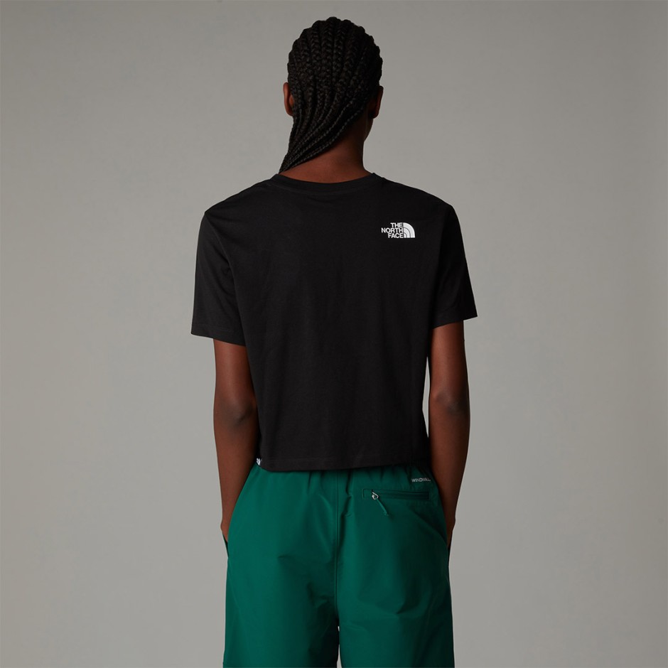 THE NORTH FACE EASY RELAXED CROPPED TEE NF0A8A6HJK3F-JK3 Black