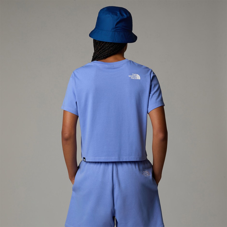 THE NORTH FACE DOME CROPPED SLIM TEE NF0A87U40YI-0YI Siel