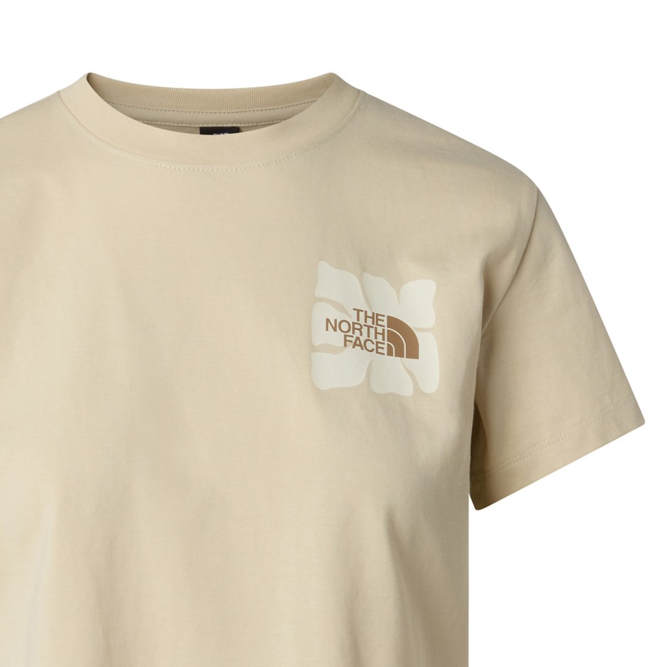 Women's T-Shirt Ecru - The North Face Sun Regular Graphic