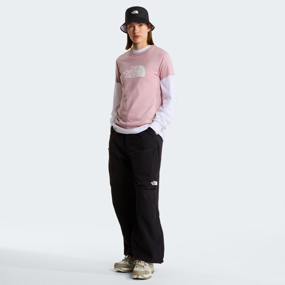 Women's T-Shirt Pink - The North Face Evolution Half Dome