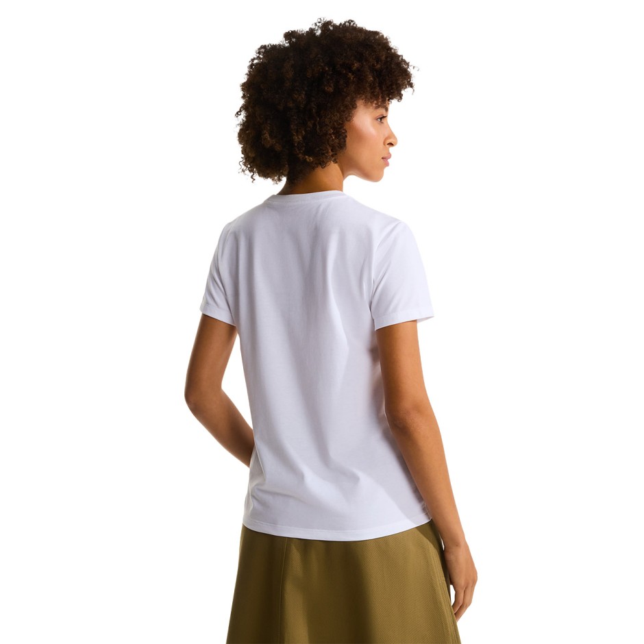 Women's T-Shirt White - The North Face Evolution Simple Dome