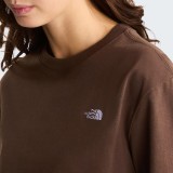 Women's T-Shirt Brown - The North Face TNF Essential Simple Dome Image 2