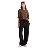 Women's T-Shirt Brown - The North Face TNF Essential Simple Dome Image 4