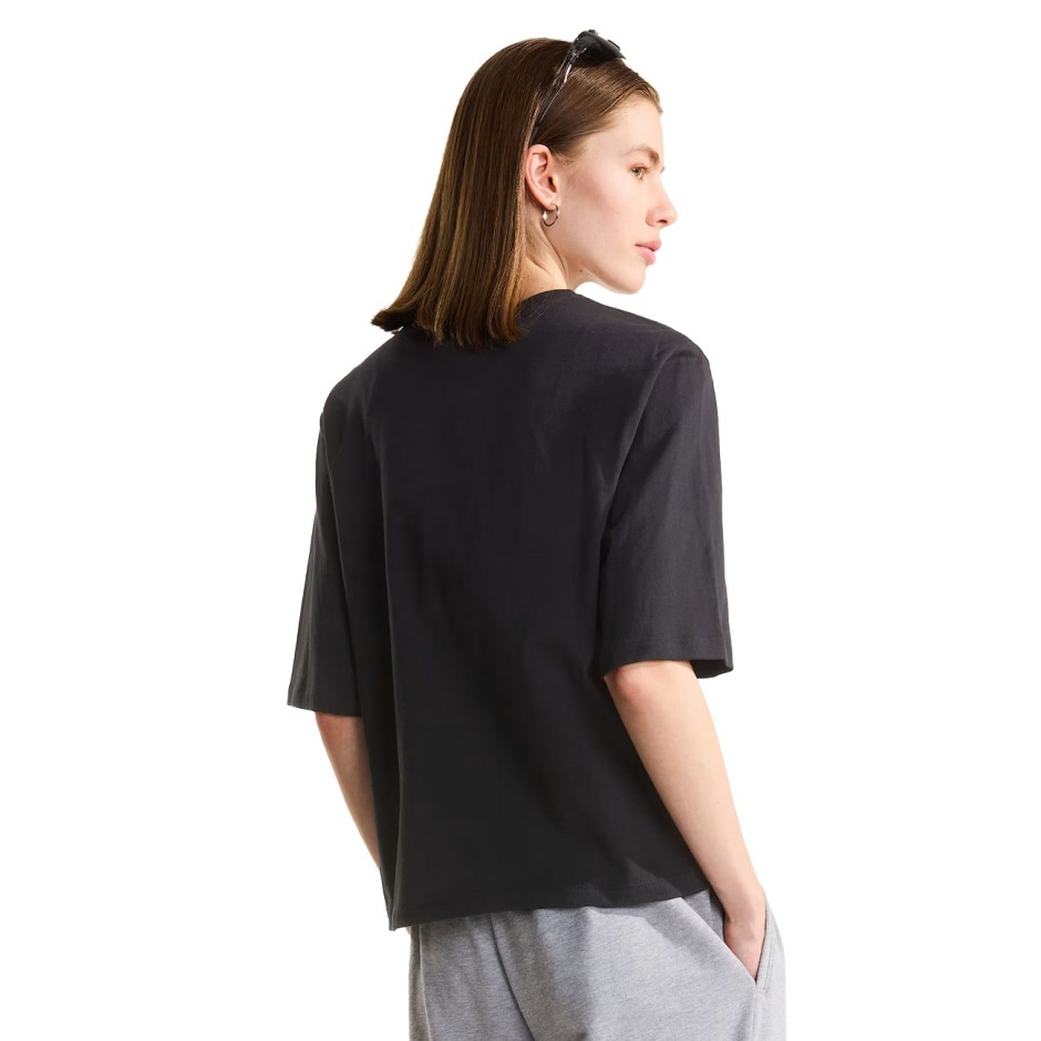 Women's T-Shirt Black - The North Face TNF Essential Simple Dome