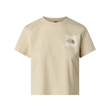Women's T-Shirt Ecru - The North Face Sun Regular Graphic