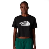 THE NORTH FACE EASY RELAXED CROPPED TEE NF0A8A6HJK3F-JK3 Black Image 