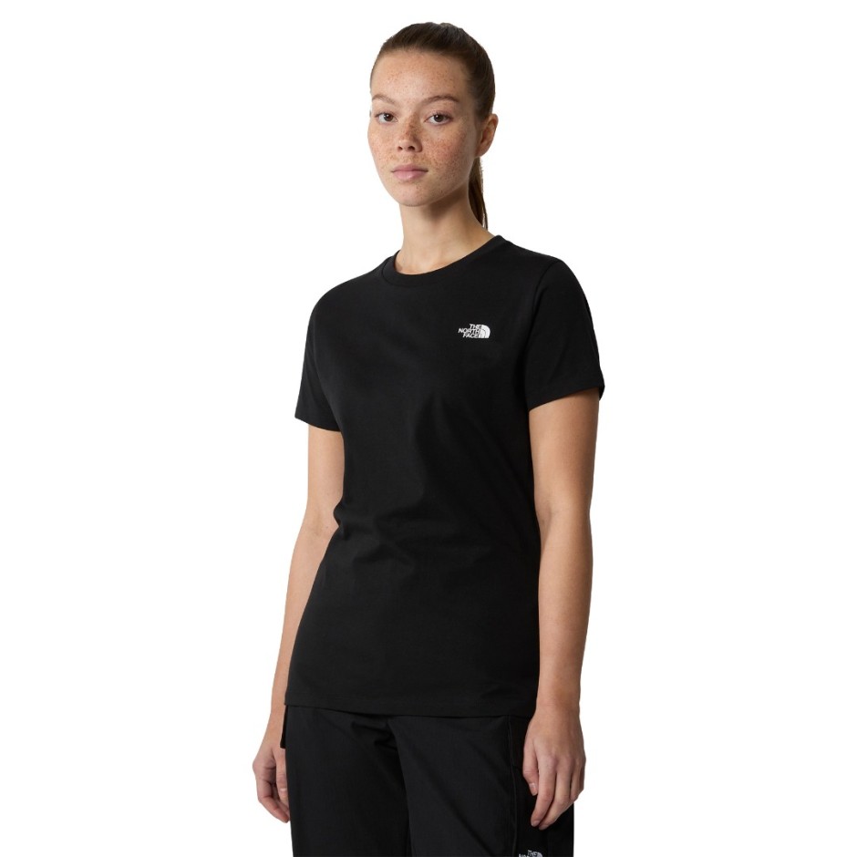 Γυναικεία Κοντομάνικη Μπλούζα Μαύρη - The North Face S/S Simple Dome 