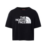 The North Face S/S Cropped Easy Μαύρο - Γυναικεία Κοντομάνικη Μπλούζα Εικόνα 