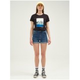 EMERSON HAWAIIAN POSTCARD PHOTO T-SHIRT 211.EW33.84-BLACK Black Image 1