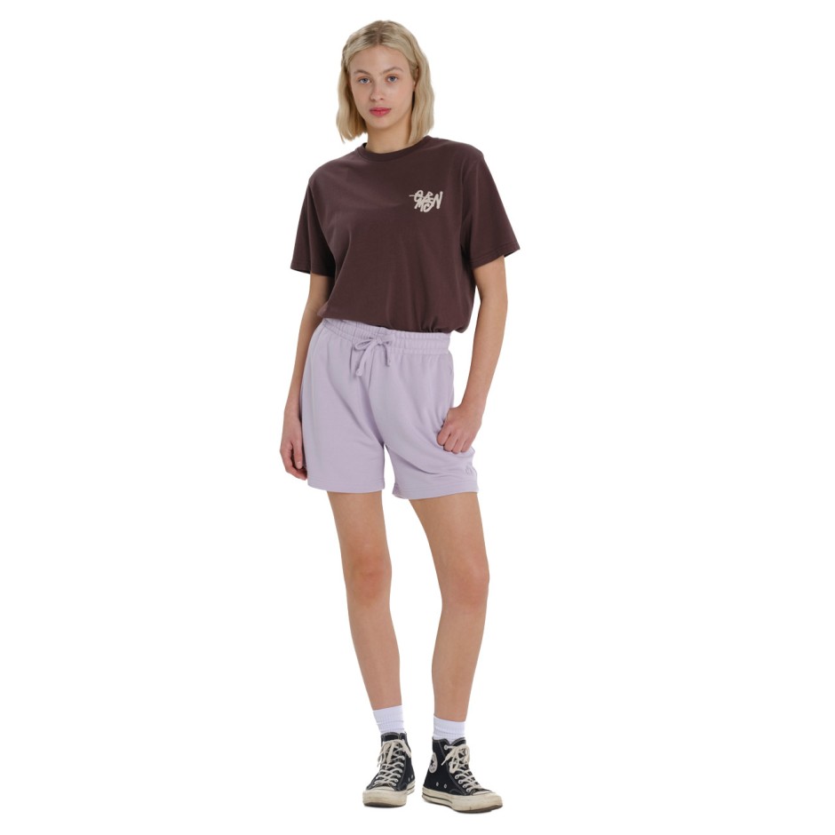 Γυναικεία Κοντομάνικη Μπλούζα Μπορντό - EMERSON Cat 'Problem Child'