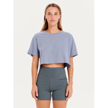 Γυναικεία Κοντομάνικη Μπλούζα Λιλά - EMERSON