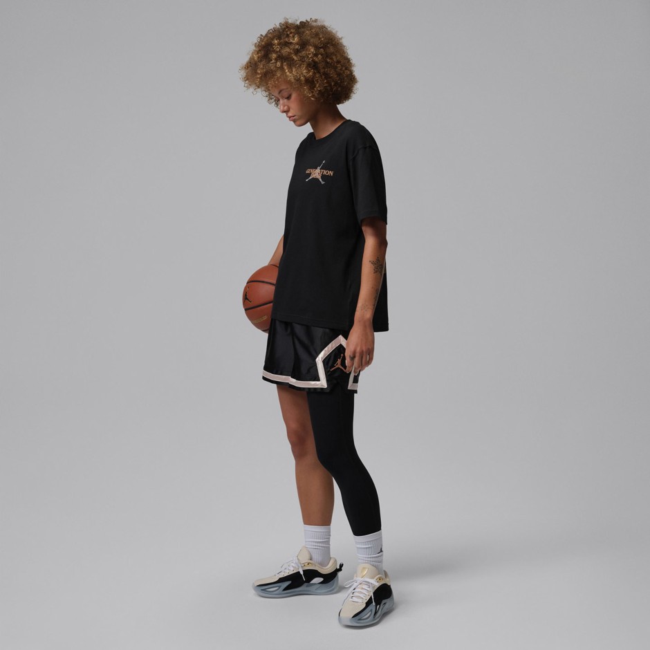 Women's T-Shirt Black - Jordan Sport