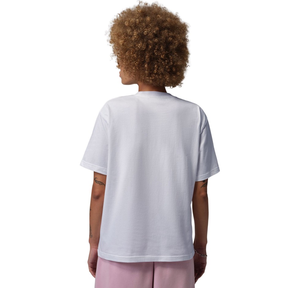 Γυναικεία Κοντομάνικη Μπλούζα Λευκή - Jordan