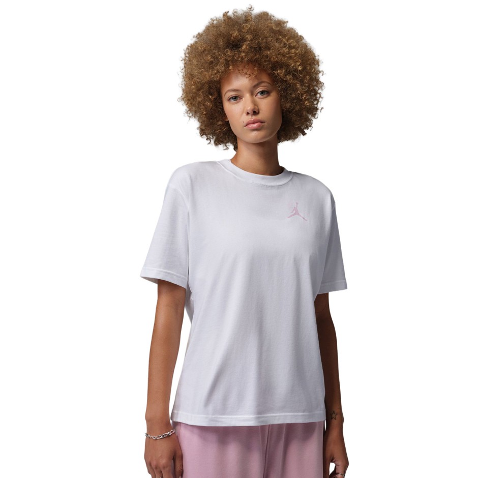 Γυναικεία Κοντομάνικη Μπλούζα Λευκή - Jordan