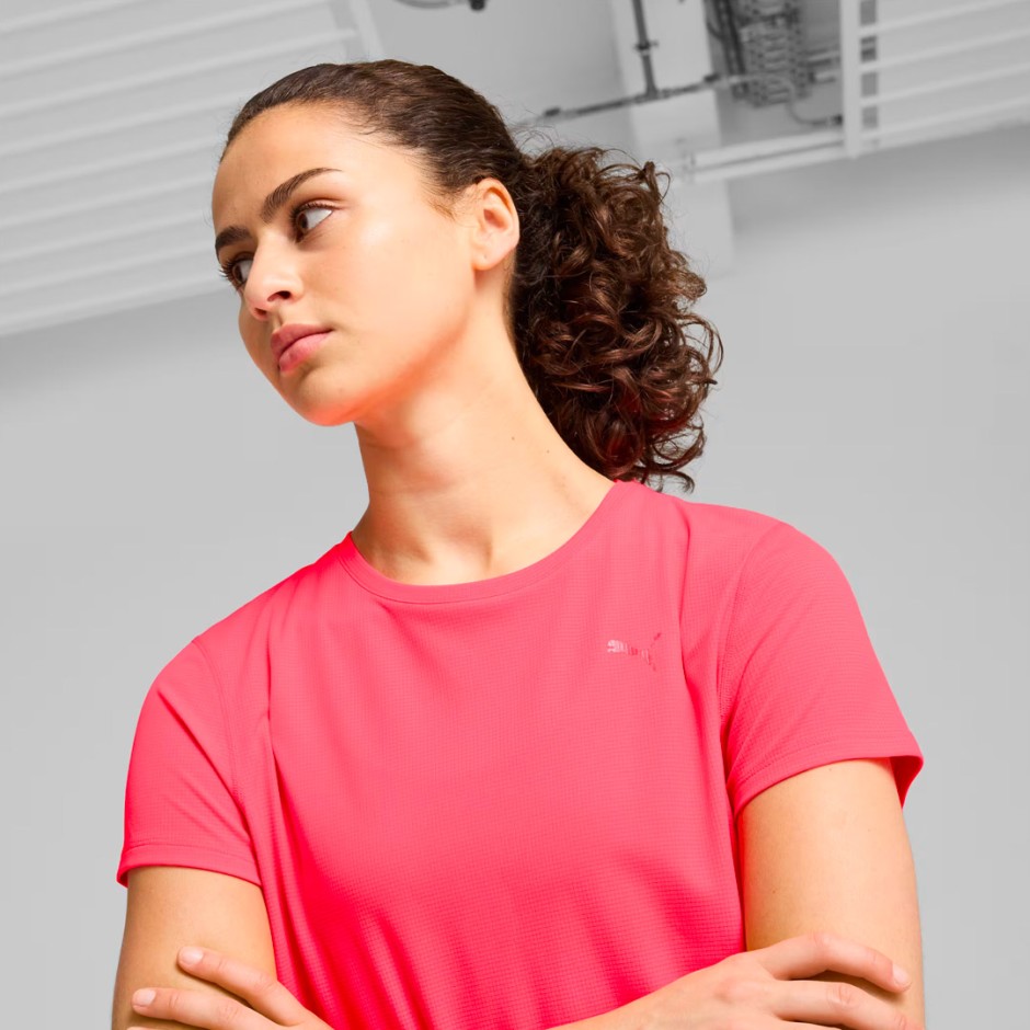 PUMA RUN FAVORITES VELOCITY TEE W 525061-16 Red