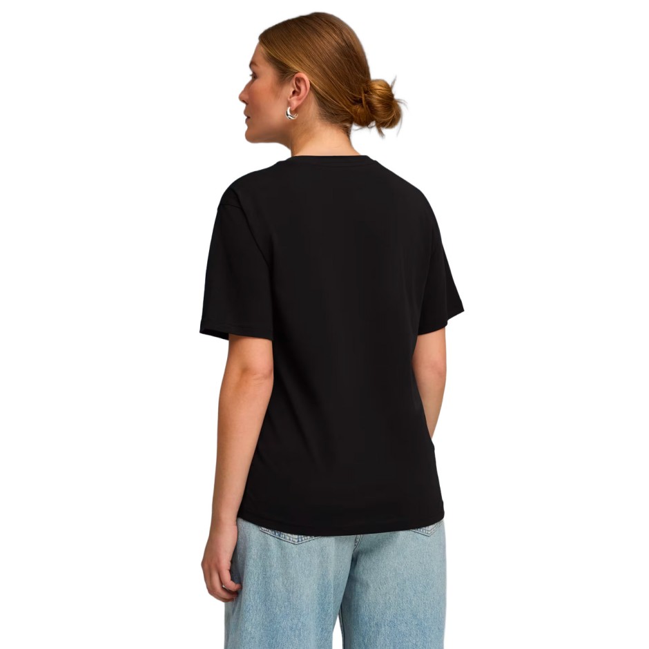 Γυναικεία Κοντομάνικη Μπλούζα Μαύρη - PUMA Essentials Graphics Animal Relaxed
