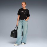 Γυναικεία Κοντομάνικη Μπλούζα Μαύρη - PUMA Essentials Graphics Animal Relaxed Εικόνα 1
