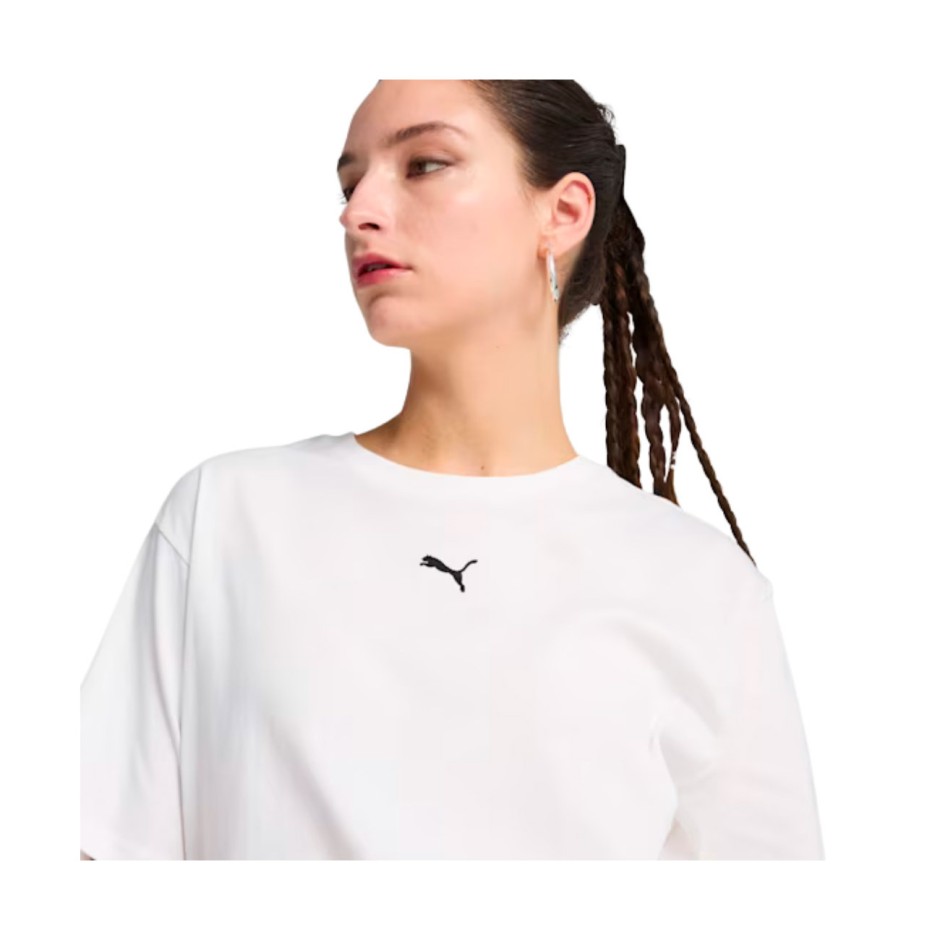 Γυναικεία Κοντομάνικη Μπλούζα Λευκή - PUMA ESS