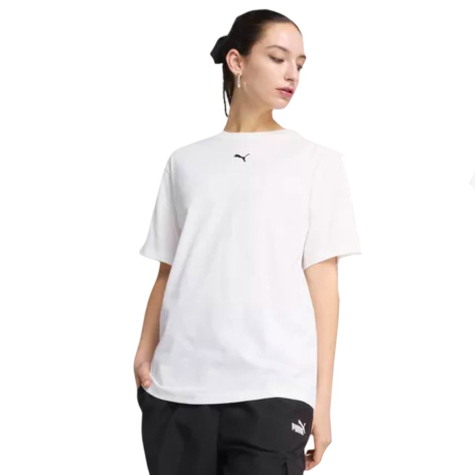 Γυναικεία Κοντομάνικη Μπλούζα Λευκή - PUMA ESS