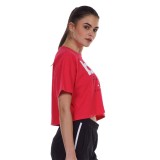 BODY ACTION WOMEN CROP TOP 051129-01-11 Fuchsia Image 3
