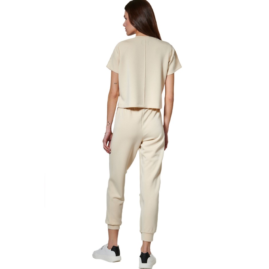 Women's T-Shirt Beige - Body Action
