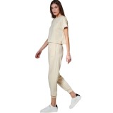 Women's T-Shirt Beige - Body Action Image 3