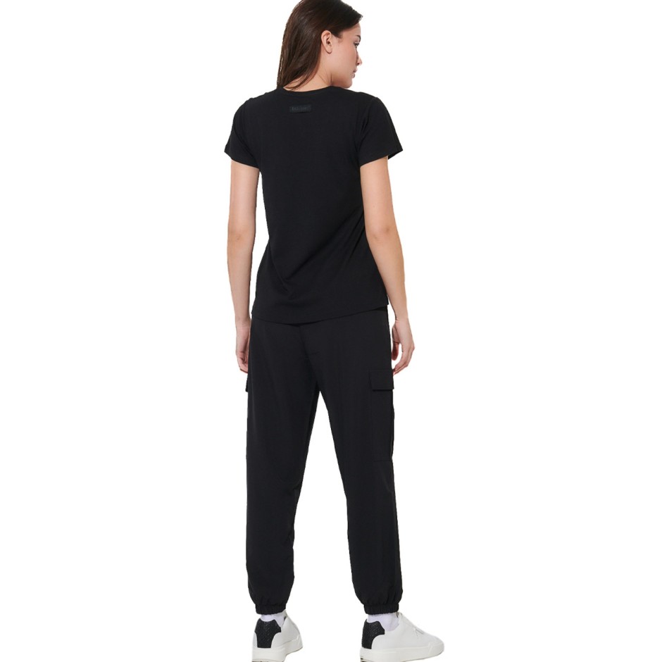 Γυναικεία Κοντομάνικη Μπλούζα Μαύρη - Body Action