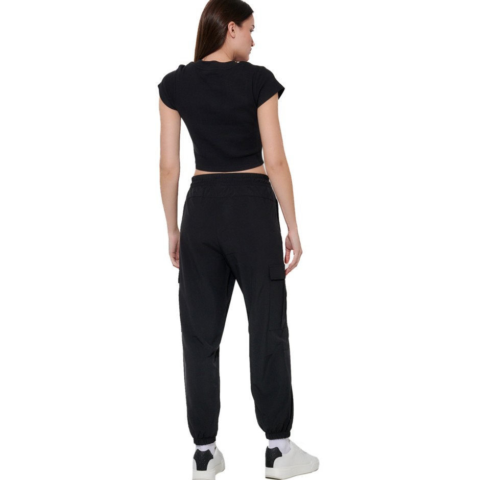 Γυναικεία Κοντομάνικη Μπλούζα Μαύρη - Body Action