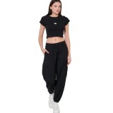 Γυναικεία Κοντομάνικη Μπλούζα Μαύρη - Body Action Εικόνα 1