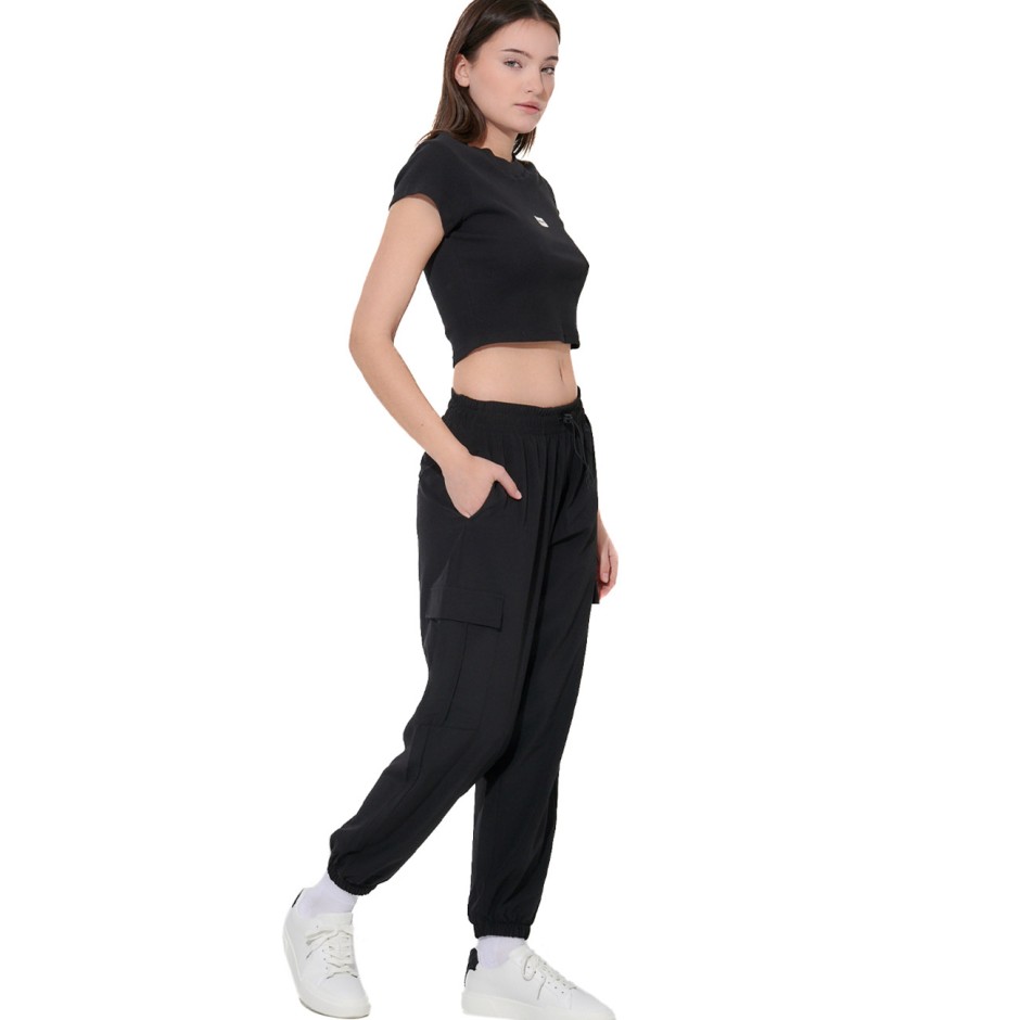 Γυναικεία Κοντομάνικη Μπλούζα Μαύρη - Body Action